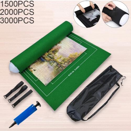 Jigsaw Puzzle Storage Roll Mat with Guiding Lines Jigsaw Puzzles Up to 3000 Pieces Saver Large Puzzles Board for Adults Kids