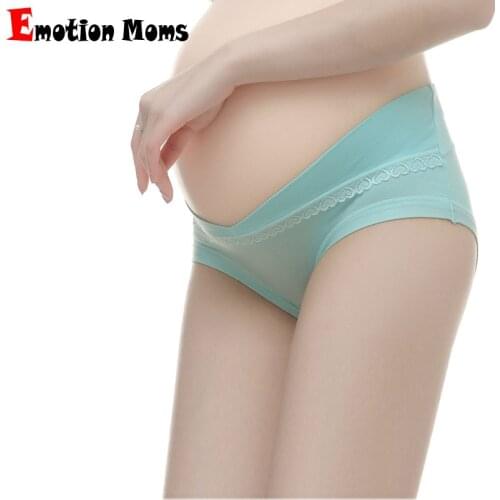 4PCS/Lot Lace Maternity Panties For Pregnant Women Underwear U-Shaped Maternity Low Waist Underwear Pregnancy Briefs