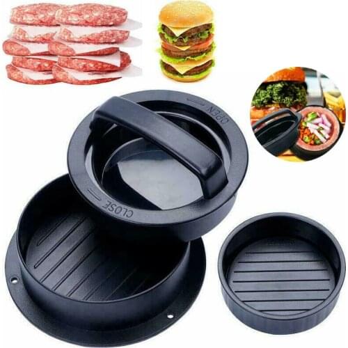 Kitchen Round Shape burger Press Food-Grade ABS Hamburger Meat Press Beef Grill Hamburger Press Patty Maker Mold Mould Tool