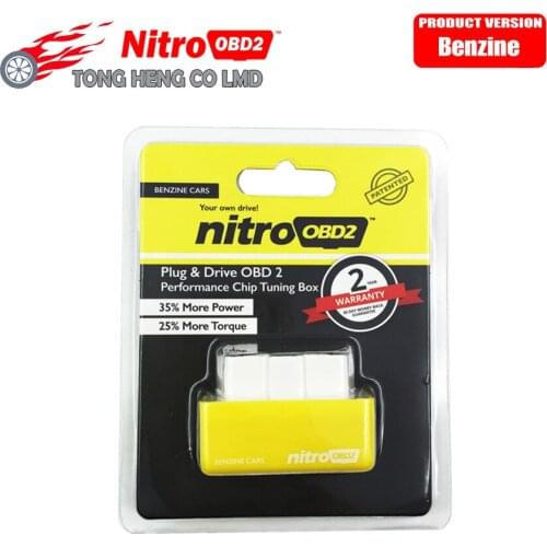 Best NitroOBD2 Ben-zine Car Chip Tuning Box Plug and Drive OBD2 Chip Tuning Box More Power / More Torque Nitro OBD2