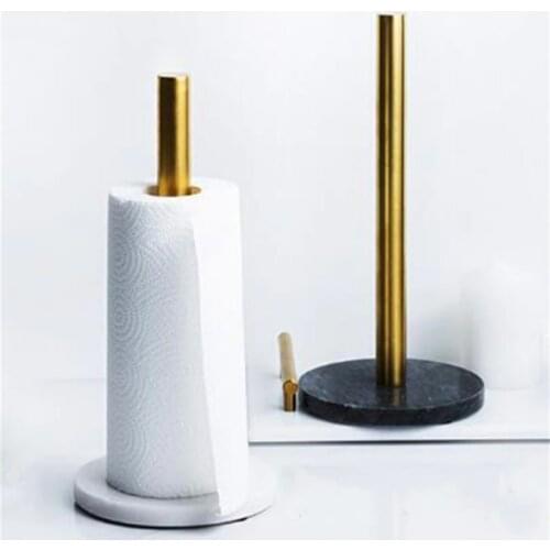 Marble Paper Towel Holder Simple Creative Home Kitchen Vertical Punch-Free Roll Holder 2020 New