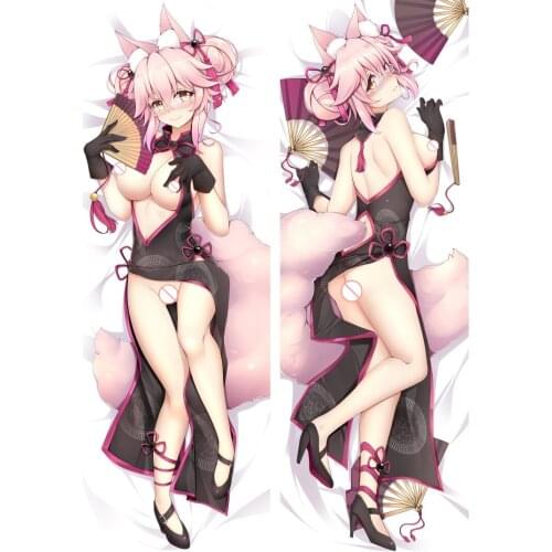 Natural cashmere / 2WAY / peach skin cashmere, sexy pillow case / throw pillow case -- fate-secretary fox Daji 1