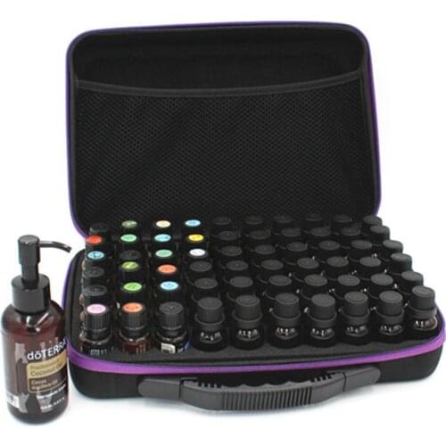 Portable Essential Oil Box 60 Bottles Essential Oil Case Perfume Travel Carrying Holder Nail Polish Storage Housing Bag
