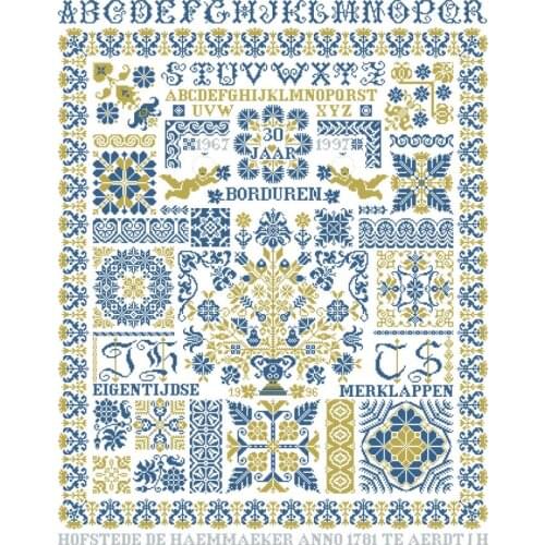 14/16/18/27/28 Angel Garden cross stitch package simple white fabric cotton silk thread embroidery DIY handmade needlework 6TH