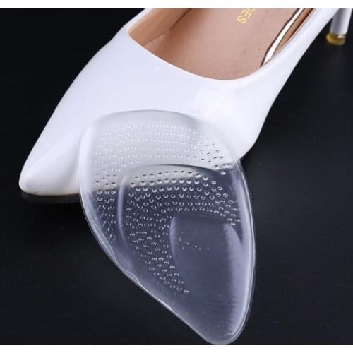 2pcs Shoe Pad Forefoot Cushion Gel Massage Non Slip High Heels Half Palm Insole