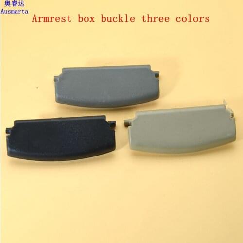 New three color gray Black Beige Mini Brown Center Console Armrest Lid Clip Buckle For 2002-2008 A4 B6 B7