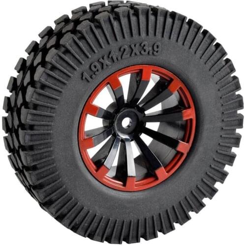 RC 601A-T133 1.9inch Rubber Diameter 98mm Tires 4P For 1:10 Axial D90 Climbing Car