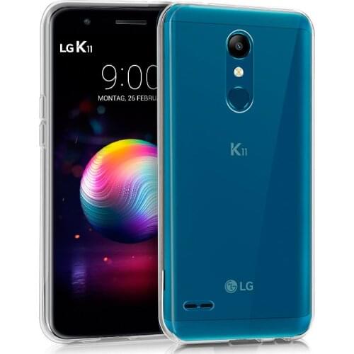 Silicone case LG K11 (Transparent, soft, shockproof, dirt resistant)