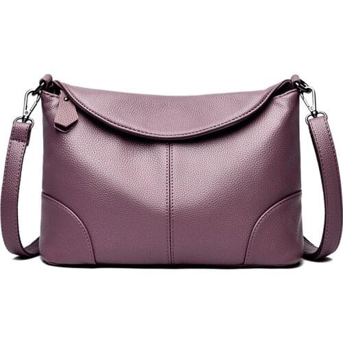 One Shoulder Bag Women 2020 New Soft Pu Leather Leisure Middle-aged Mothers Messenger Bag
