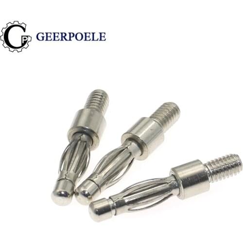 Lantern Type M3 M4 Banana Male Plug Connectors Audio Plug Cold Pressure Solderless Electric DIY