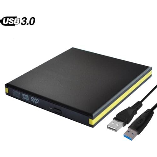 USB 3.0 DVD RW Burner External CD/-ROM Optical Drive CD Writer Reader Recorder for Laptop Computer For Mac Portatil