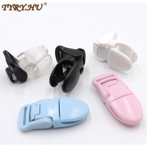 TYRY.HU 10pcs Baby Pacifier Clips Round Head Pacifier Clips Baby Plastic Clips Baby Pacifier Holder Baby Pacifier Nipples Holder