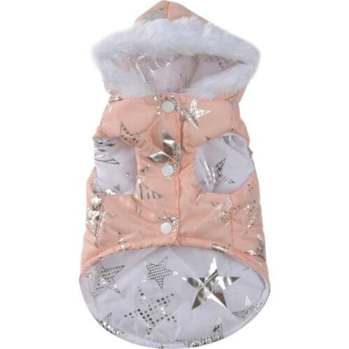 Dog Down Winter Thickened Costume Pet Puppy Warm Coat Double Sides Hoodie Outdoo Jacket Dropshipping