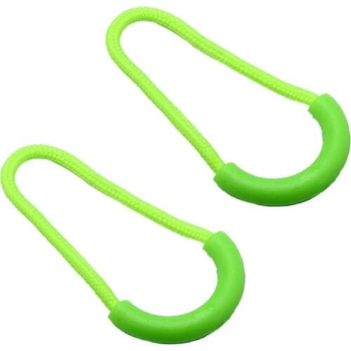 6Pcs PVC Zipper Pull Cord Mix Color Zipper Head Pull Puller End Fit Rope Tag Fixer Zip Cord for Garment Bags Accessory