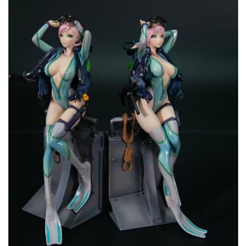 Anime DAMTOYS After-School Arena Third Shot: Froggirl Aegir 1/7 Scale PVC Action Figure Toy Game Statue Model Doll Gifts