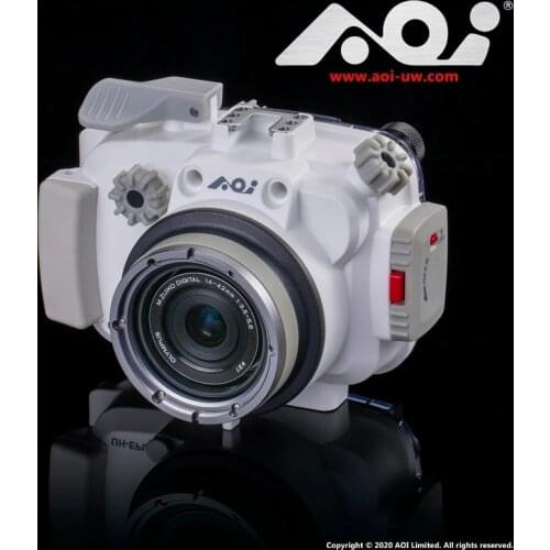 AOI UH-EPL10 Scuba Diving Underwater Photography Camera Housing for Olympus PEN E-PL9/10 with Kit Lens M.ZUIKO DIGITAL ED 14-42m
