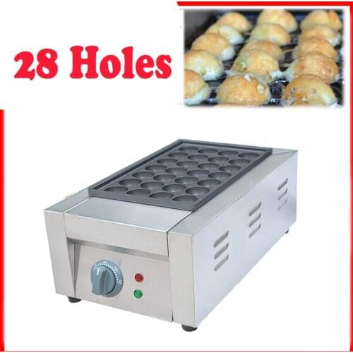 Free shipping Electric 28 Holes Takoyaki Machine Non-Stick Cooking Surface
