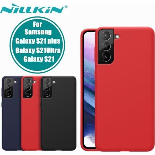Sfor Samsung S21 case Samsung galaxy S21 plus NILLKIN Wrapped Silicone Smooth Protective Back Cover galaxy s21Ultra Case
