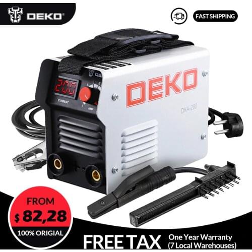 DEKO DKA-200G 4.1KVA IP21S 200A Inverter Arc Electric Welding Machine 220V MMA Welder for Welding and Electric Working