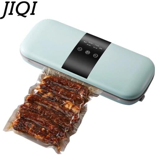 JIQI Household Food Vacuum Sealing Machine Vacuum Sealer Fresh Packaging Machine Food Packer Food Sealing For Home Kitchen 220V