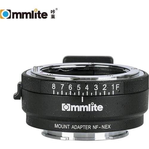 Commlite CM-NF-NEX Manual Focus Lens Mount Adapter Ring for Nikon G,F,A,I,S,D Lens to use for Sony NEX E Mount Cameras Adapter