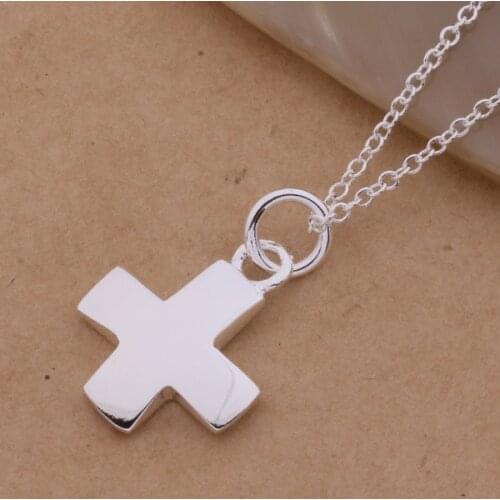 An290 Hot 925 Sterling Silver Necklace 925 Silver Fashion Jewelry Pendant Comely Cross /gncapeja Aroajiva