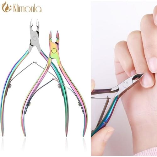 1Pc Symphony Stainless Steel Nail Clippers UV Gel Polish Dead Skin Push Manicure Cuticle Remover Nail Scissors Nail Art Tools