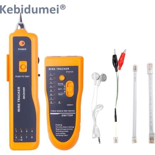 HOT RJ45 Cat5e Cat6 Network Cable Tester Detector RJ11 Telephone Wire Tracker Tracer Toner Ethernet LAN Line-Finder Tool