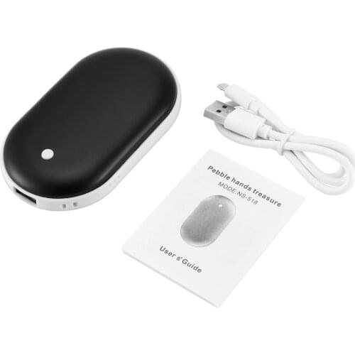 Multi-Function Charging Treasure Cobblestone Usb Hand Warmer Mini Portable Charging Treasure Charging Hand Warmer Two In One