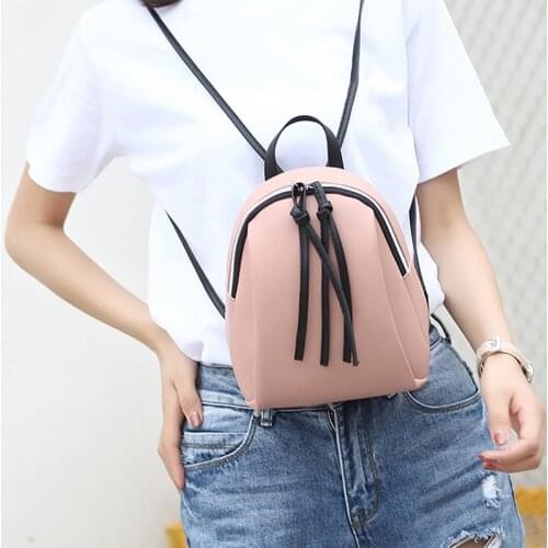 Fashion Small Backpacks Female Mini Leather Shoulder Bag Academy Bagpack Girl Schoolbag 2021