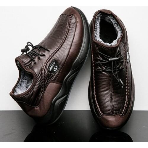 Brand Winter Mens Boots Snow Thick Plush Warm Waterproof Mens Boots Breathable Mens Western Boots Mens Trainers Hot Sale