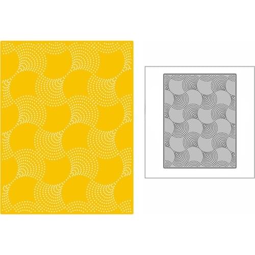 New Spotted Sector Curvy Line Background Plate 2021 Metal Cutting Dies for Scrapbooking and Card Making Embossing Craft No Stamp