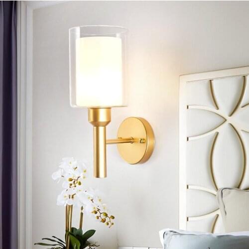 New Chinese bedroom led wall lamp creative living room stair wall lamp modern minimalist aisle lamp