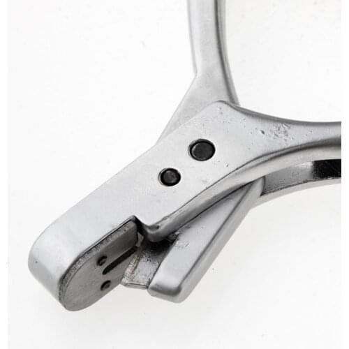 Stainless Steel Handheld Spring Puncher Professional Leather Belt Punching