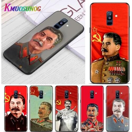 Stalin Soviet Union For Samsung Galaxy A9 A8 Star A8S A7 A6 A6S A5 A3 Plus 2018 2017 2016 A750 Black Phone Case