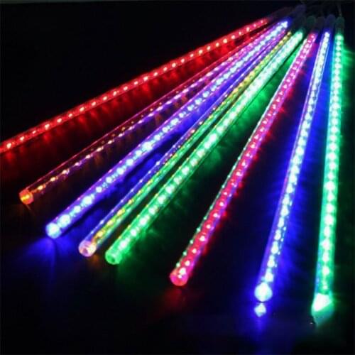 LED Fairy Lights Garden Lighting Decor LED Meteor Rain Light 30cm 8 Tubes Christmas Party Wedding Decoration Light