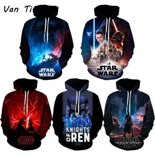 Star 9 Skywalkers Hoodie Sweatershirts Kylo Ren Sweatshirts Rey Hoodies Wars Cosplay Costumes Skywalker Hoodies