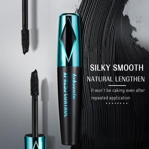 NEW Waterproof Eyelash Fluffy Volume Mascara Makeup 4D Silk Fiber Lash Black Mascara Thicken Lengthen Curling Random Color TSLM2