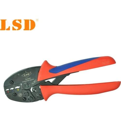 High quality Crimping hand tools S-03C for crimping 0.5-6mm2 insulated terminals, ratchet crimper connectors crimp pliers