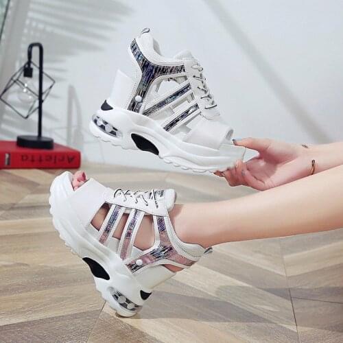 INS Hot Leisure Wedges Womens Shoes 2021 Summer Shoes Women Sandals Platform Shoelaces High Heels Casual Shoes Woman size 34-39