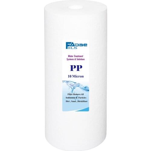 10-Inch Whole House Big Blue Water Filter 4.5" Dia. x 10" Long Sediment PP Melt Blown Cartridges 10 Micron - 1 PACK