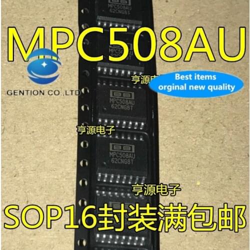 10PCS MPC508 MPC508AU SOP16 8 channel single-ended input analog multiplexer in stock 100% new and original