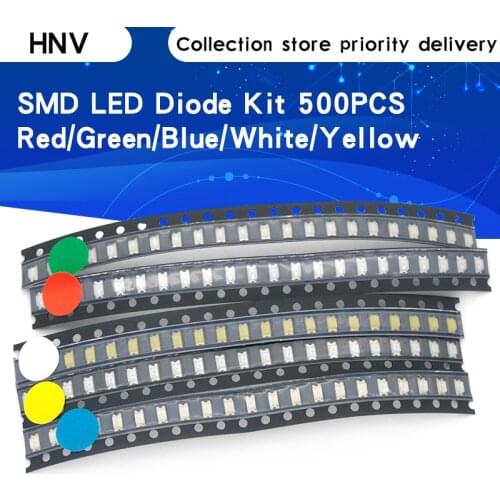 100pcs 0603 SMD LED White Red Blue Yellow Green Orange Warm White Pink Purple RGB Light Emitting Diode