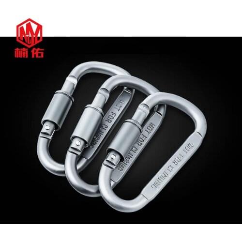 2PC Aluminum Alloy EDC Tool Outdoor Multifunctional Carabiner Portable Backpack Accessories