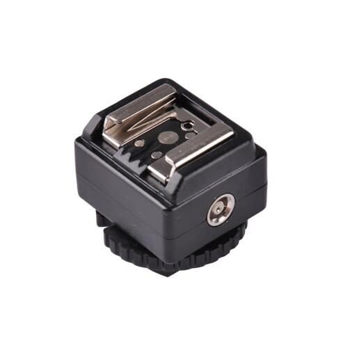 Camera Tripod Flash Hot Shoe Adapter Converter With PC Sync Socket Flash Accessories