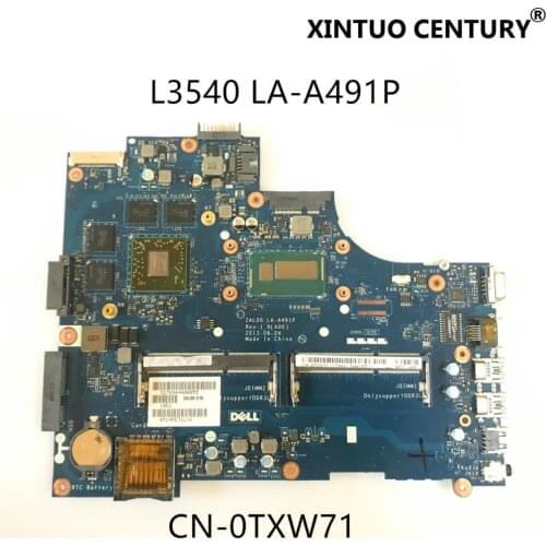 CN-0TXW71 0TXW71 TXW71 For Dell Latitude 3540 laptop motherboard ZAL00 LA-A491P With I5-4200U HD8850M 2G 100% tested working
