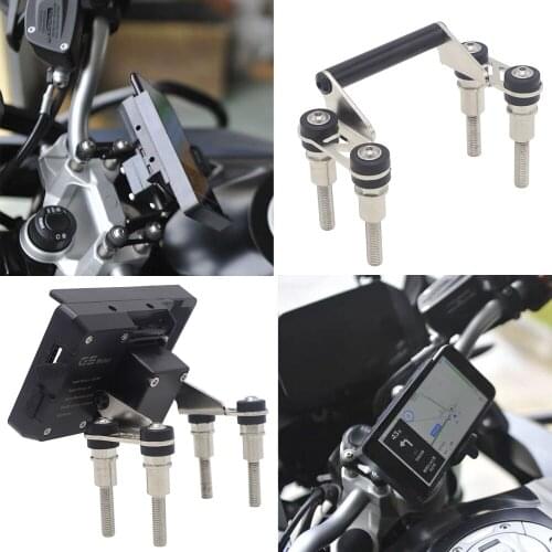 For BMW F750GS F750GS F800GS F700GS R1200RS R1200R 12mm Handlebar Mobile phone Navigation bracket USB phone charging