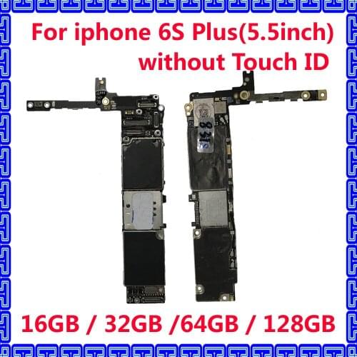 For iphone 6S Plus Original mainboard with IOS system,16GB 32GB 64GB 128GB Unlocked motherboard without touch ID Clean iCloud