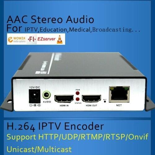 ESZYM H.264 IPTV Encoder HD Video Encoder for live Streaming Broadcast, works with wowza, xtream codes,youtube,facebook