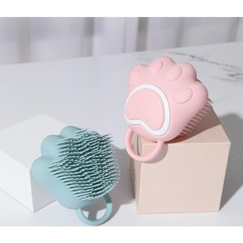 Soft Silicone Brushes Pet Dog Massager Brush Cat Massage Comb Grooming Scrubber Shower Brush for Bathing Short Hair Pet Products